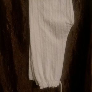 Vintage TROIKA Cotton Pants - Cream Sz M?